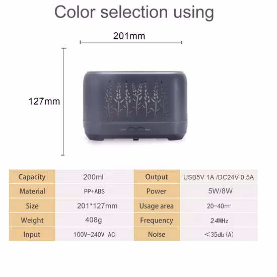 3D-Feuerflammen-Aromadiffusor, 180 ml, tragbarer Luftbefeuchter, Feuerdiffusor, Mini-Flammen-Luftdiffusor